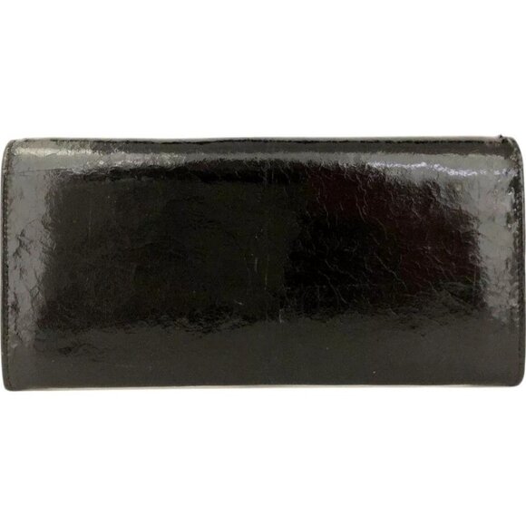 022130BS (L1) Celine Wallet Long Patent Black Leather - Picture 2 of 10